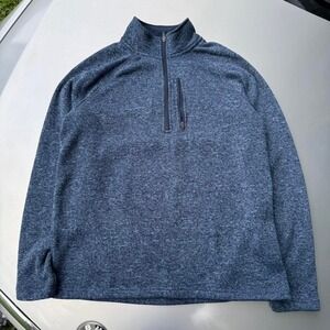 Blue Eddie Bauer quarter zip sweater